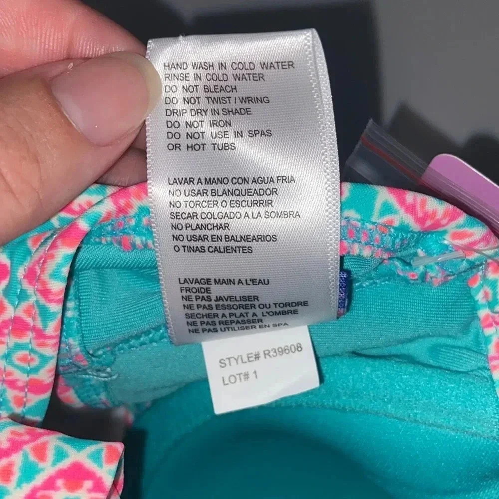 NWT 32C Coco Rave push up removable strap‎ ruched middle bikini top - Picture 5 of 8